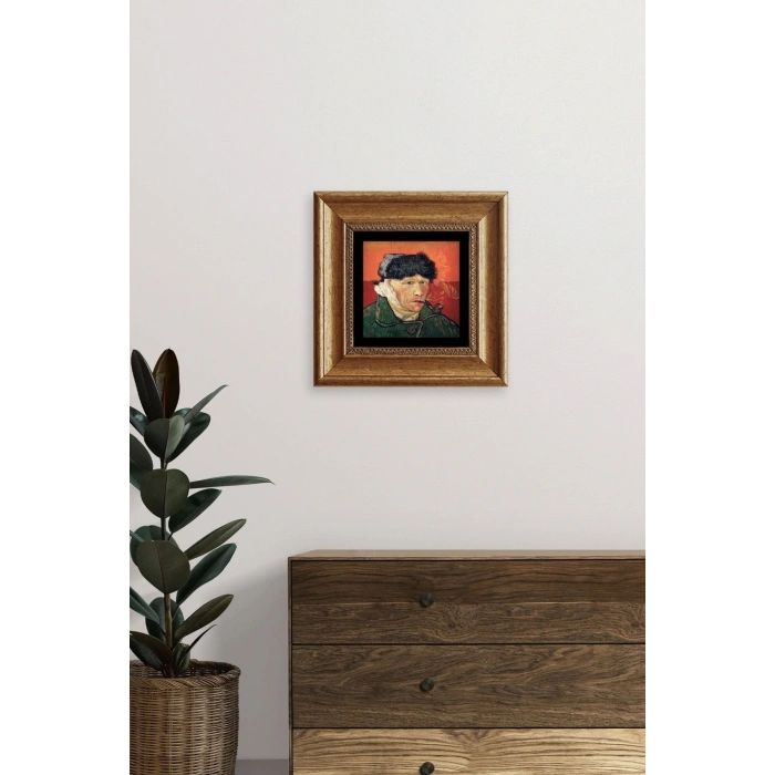 Van Gogh Çerçeveli Taş Tablo 20 cm