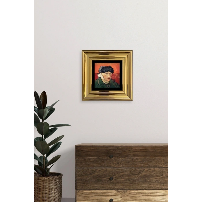 Van Gogh Çerçeveli Taş Tablo 20 cm