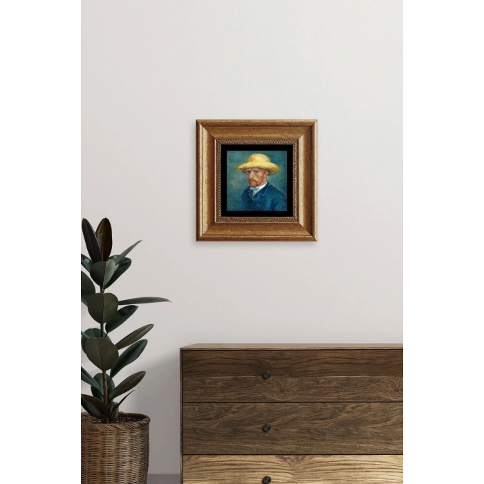 Van Gogh Çerçeveli Taş Tablo 20 cm