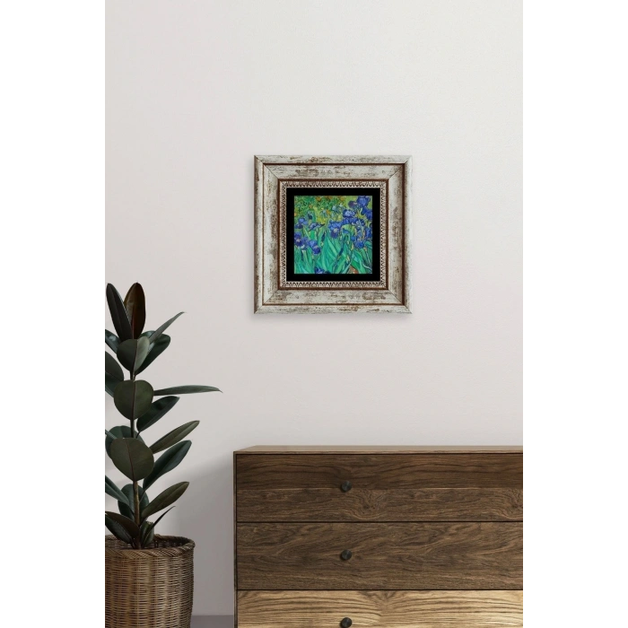 Van Gogh Çerçeveli Taş Tablo 20 cm