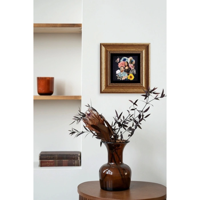 Van Gogh Çerçeveli Taş Tablo 20 cm