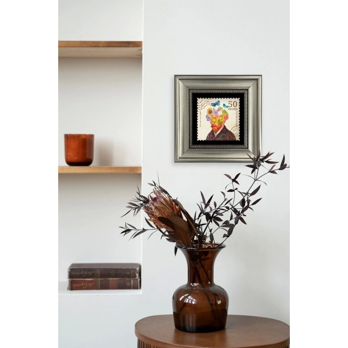 Van Gogh Çerçeveli Taş Tablo 20 cm