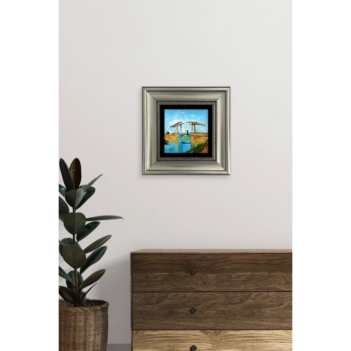 Van Gogh Çerçeveli Taş Tablo 20 cm