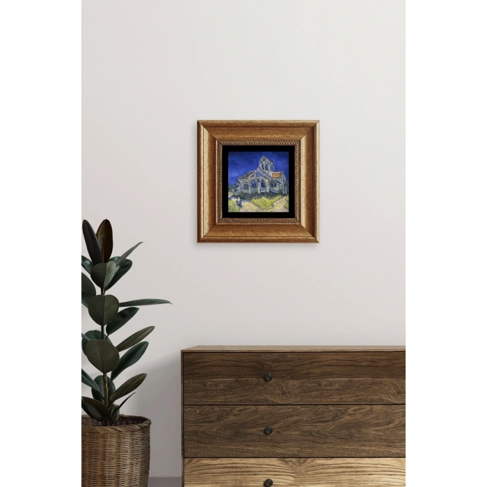 Van Gogh Çerçeveli Taş Tablo 20 cm