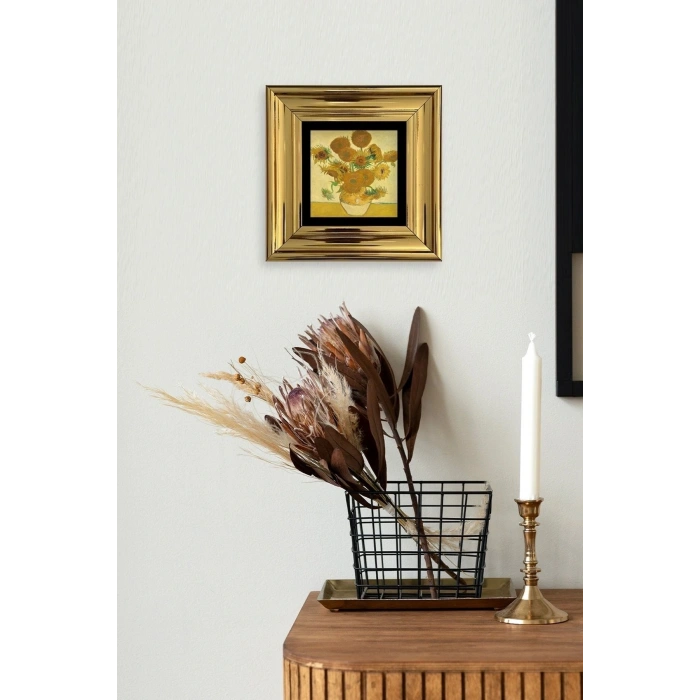 Van Gogh Çerçeveli Taş Tablo 20 cm