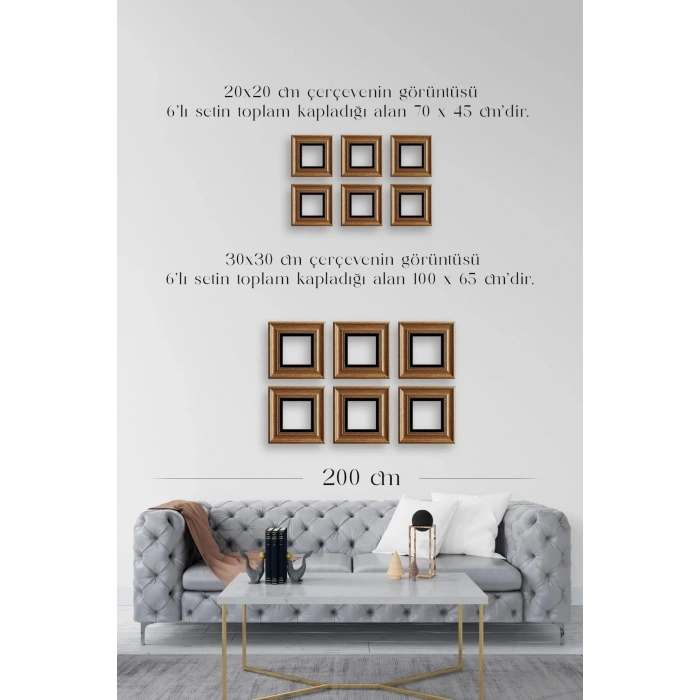 Van Gogh Çerçeveli Taş Tablo 20 cm