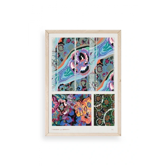 Varyasyonlar Ahşap Çerçeveli Tablo 50 x 70