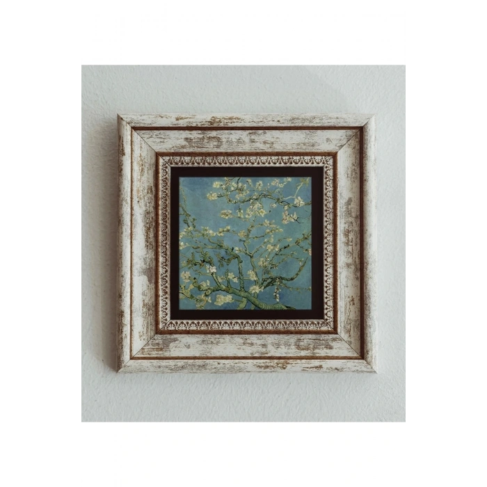 Vincent Van Gogh Çerçeveli Taş Tablo , Çerçeveli Taş Duvar Dekoru 20 cm