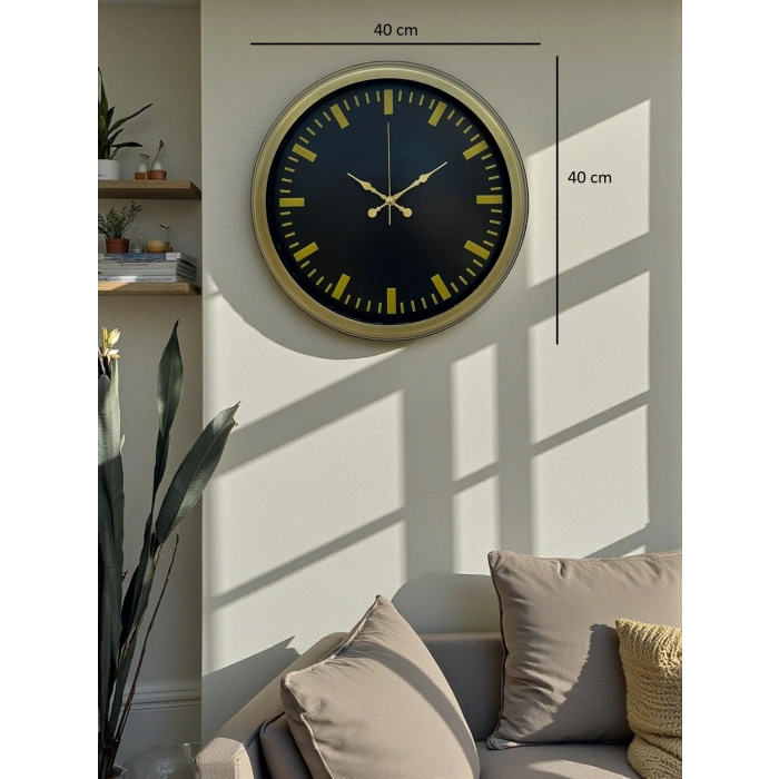 Vintage 40 Cm Metal Modern Duvar Saati