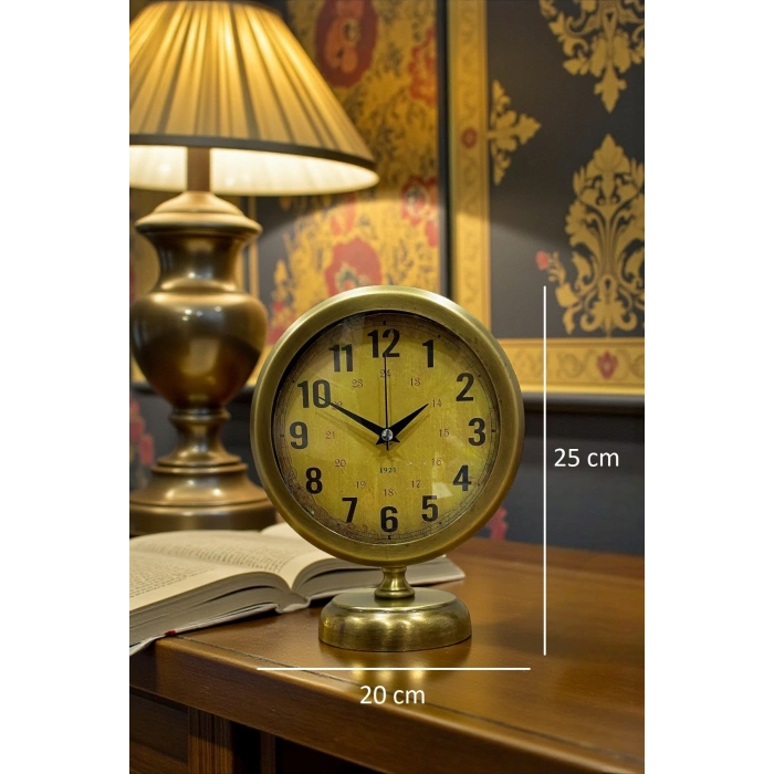 Vintage Elite 25 x 20 Eskitme Metal Masa Saati