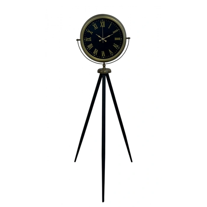 Vintage Roma Rakamlı Modern Tripod Ayaklı Saat