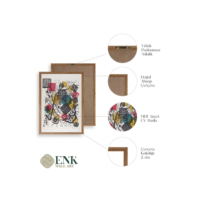 Welten Ahşap Çerçeveli Tablo 50 x 70