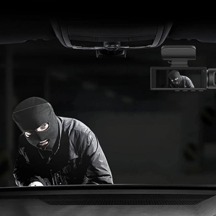 WiFi Destekli Araç İçi &amp; Dışı Çift Kameralı Dikiz Aynası Kamera (5365)