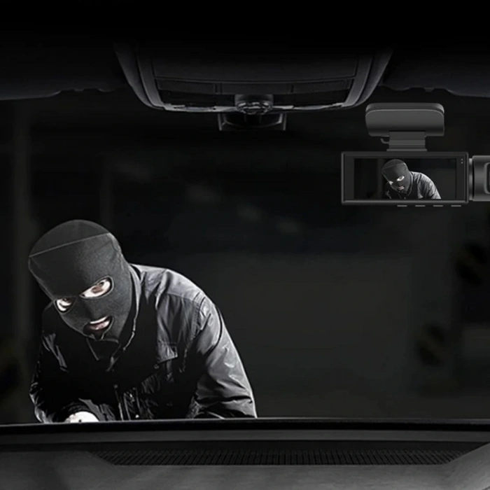 WiFi Destekli Araç İçi &amp; Dışı Çift Kameralı Dikiz Aynası Kamera (5365)