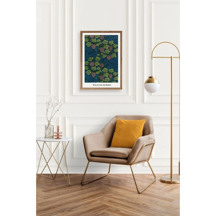 William Morris Ahşap Çerçeveli Tablo 17 x 23