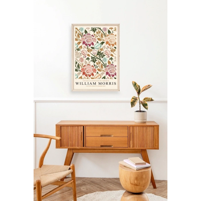 William Morris Ahşap Çerçeveli Tablo 17 x 23