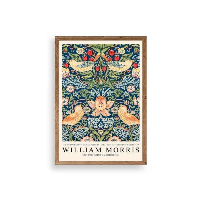 William Morris Ahşap Çerçeveli Tablo 50 x 70
