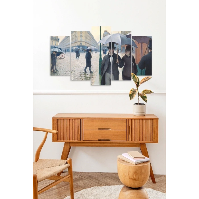 Yağmur Şehir 5 Parçalı Mdf Tablo 60 x 100