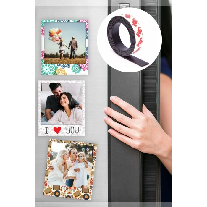 Yapışkanlı Şerit Mıknatıs Magnet Kes Kullan Güçlü Sağlam Rulo Çıkarılması Kolay Siyah 2cm x 1 mt
