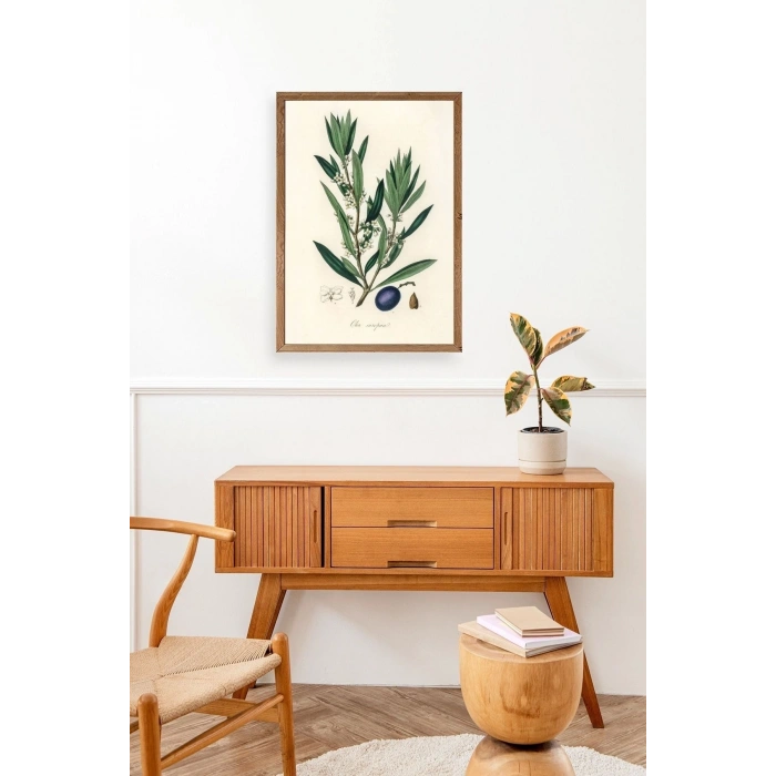 Yaprak Ahşap Çerçeveli Tablo 23 x 30