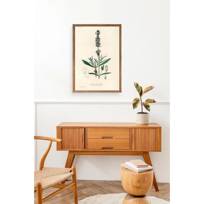 Yaprak Ahşap Çerçeveli Tablo 23 x 30