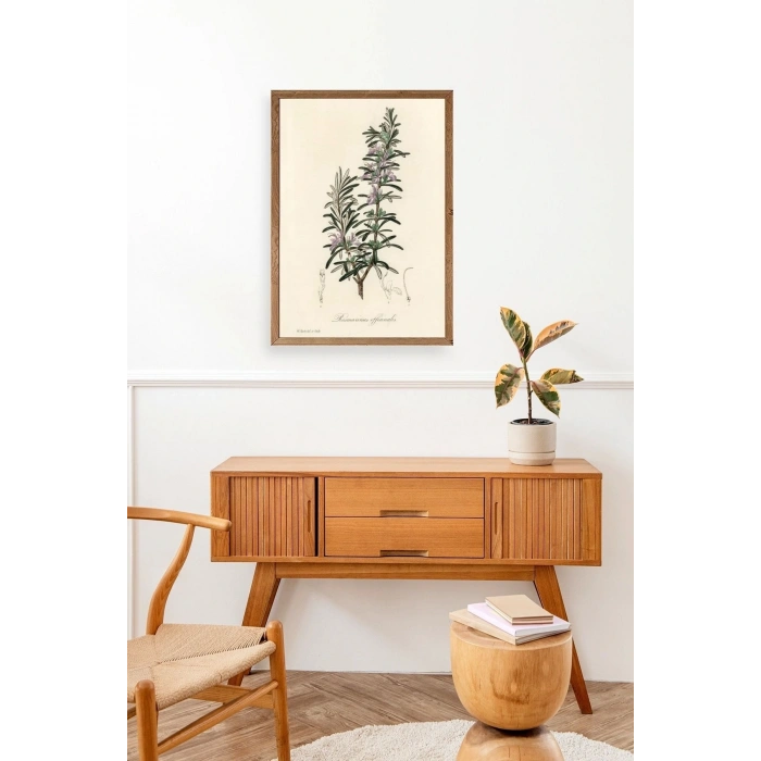 Yaprak Ahşap Çerçeveli Tablo 30 x 42