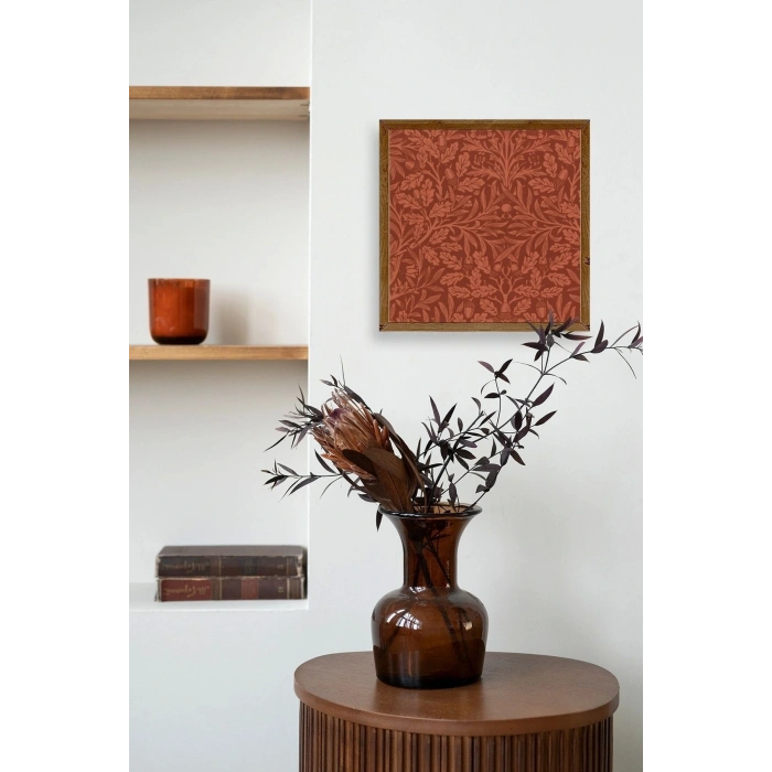 Yaprak Ahşap Çerçeveli Tablo 42 x 42