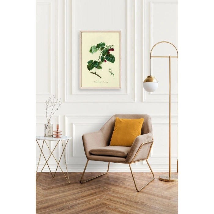 Yaprak Ahşap Çerçeveli Tablo 50 x 70