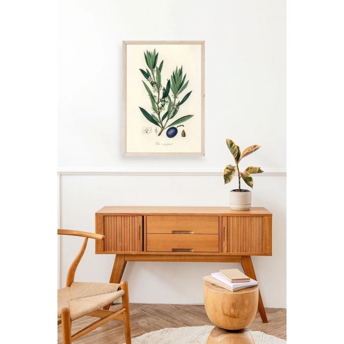 Yaprak Ahşap Çerçeveli Tablo 50 x 70