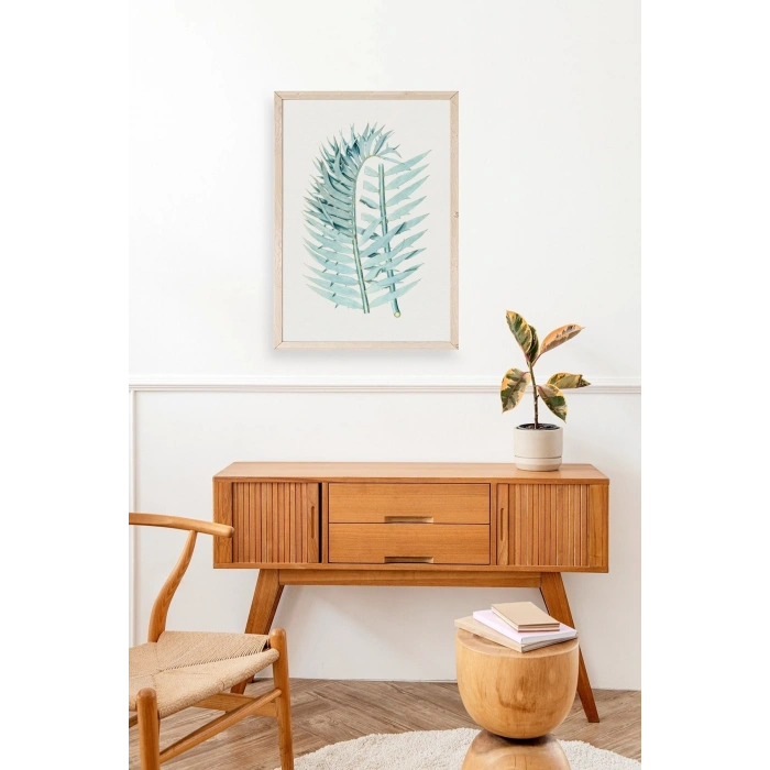 Yapraklar Ahşap Çerçeveli Tablo 17 x 23