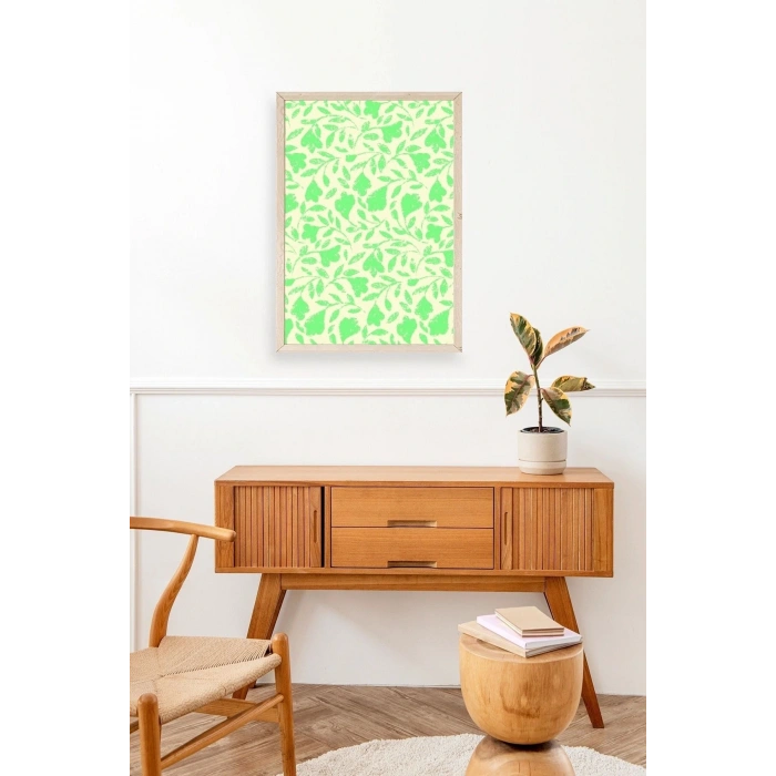 Yapraklar Ahşap Çerçeveli Tablo 17 x 23