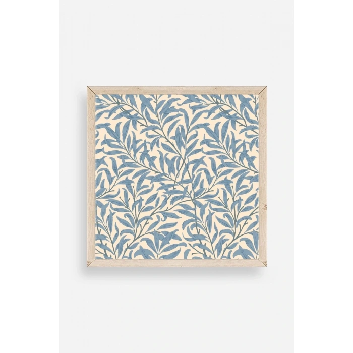 Yapraklar Ahşap Çerçeveli Tablo 23 x 23