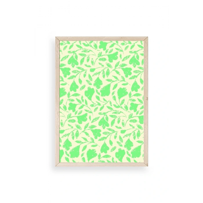 Yapraklar Ahşap Çerçeveli Tablo 23 x 30