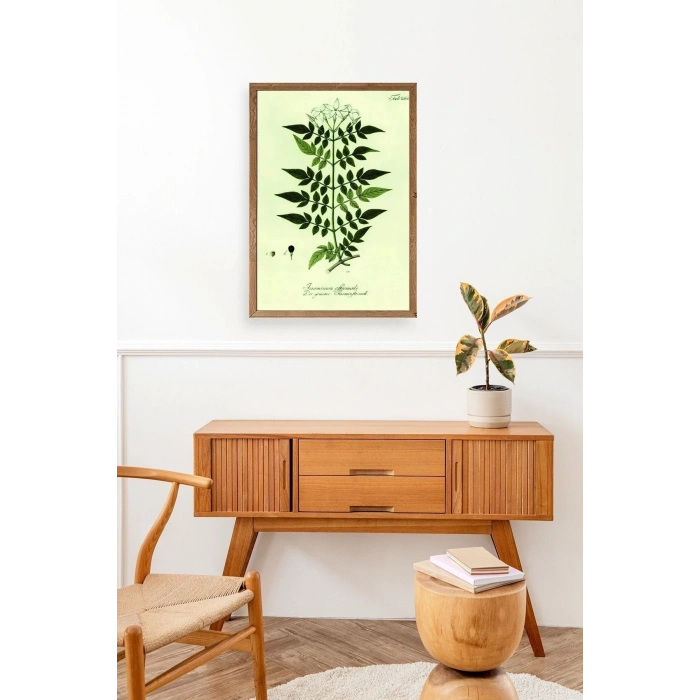 Yapraklar Ahşap Çerçeveli Tablo 23 x 30