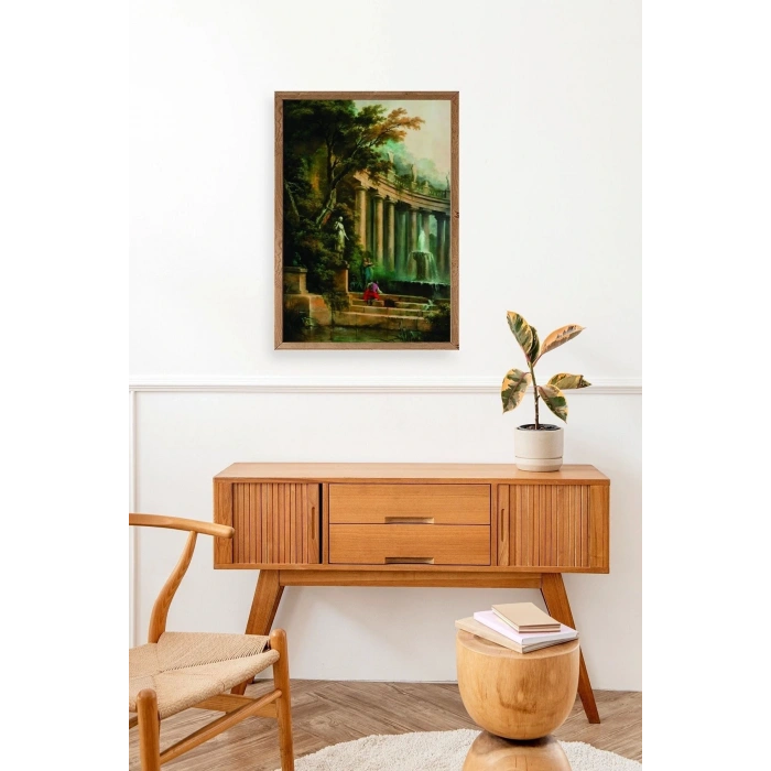 Yapraklar Ahşap Çerçeveli Tablo 23 x 30