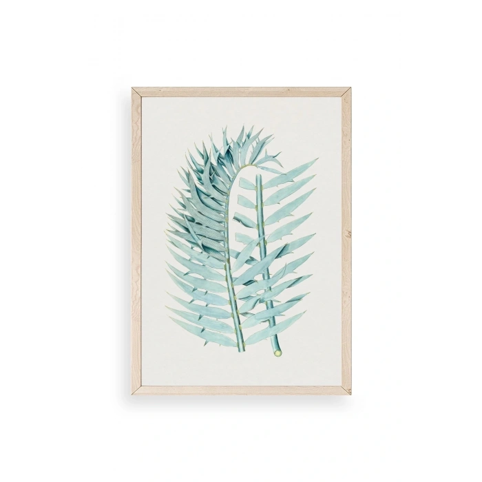 Yapraklar Ahşap Çerçeveli Tablo 30 x 42