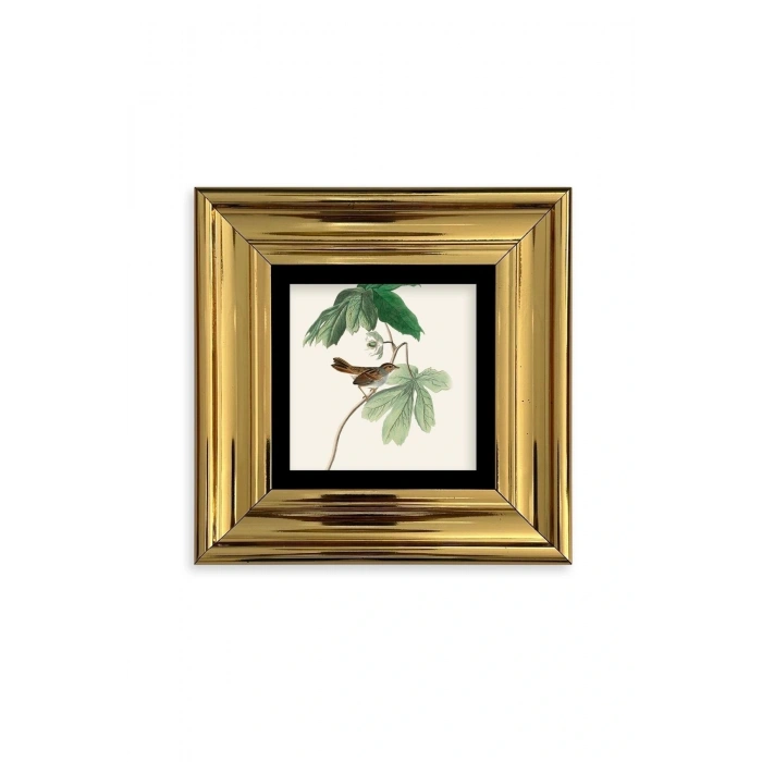 Yapraklar Çerçeveli Taş Tablo 20 cm