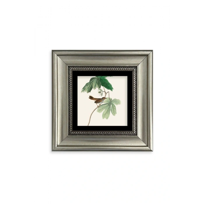 Yapraklar Çerçeveli Taş Tablo 20 cm