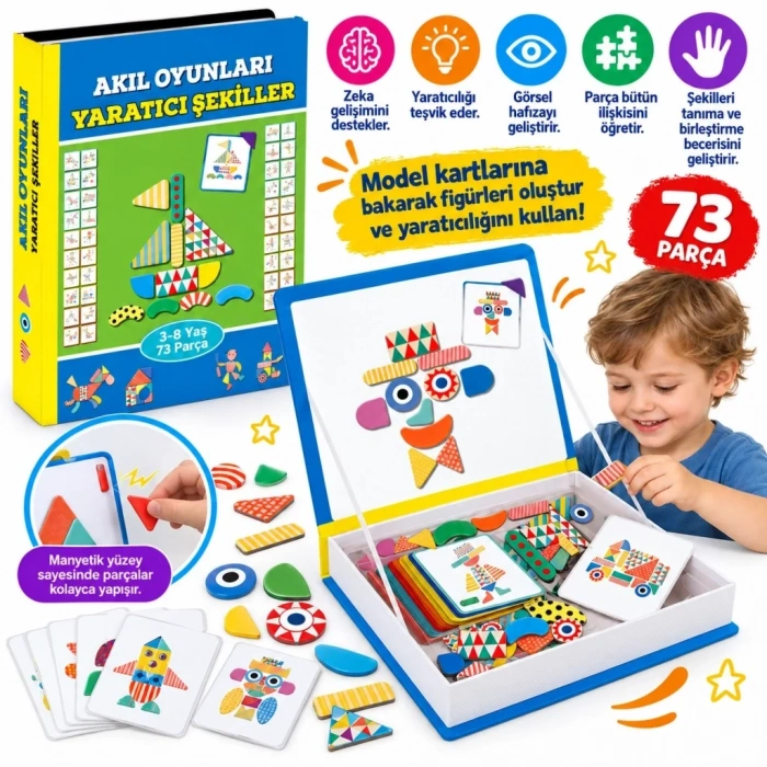 Yaratıcı Magnetik Küpler 1550 Adet Seti