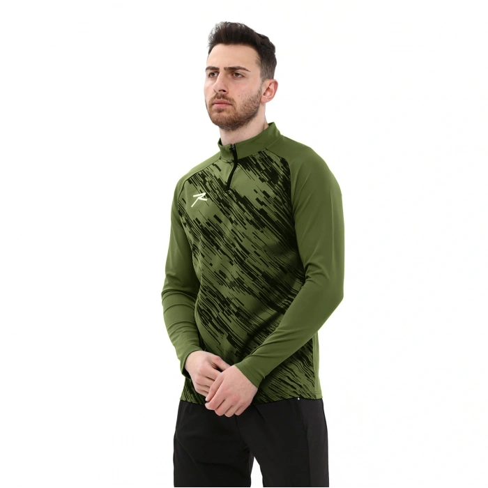 Yarım Fermuarlı Sweatshirt DIGNUS HAKİ