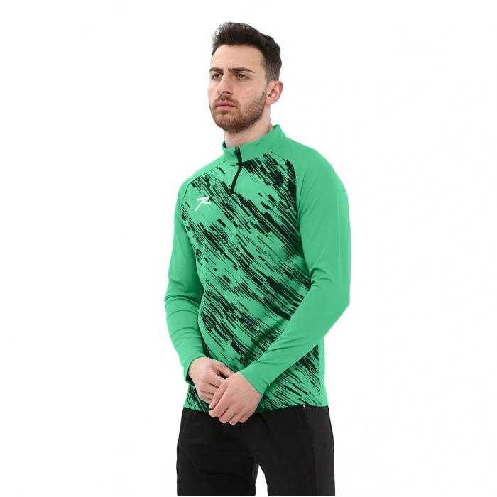 Yarım Fermuarlı Sweatshirt DIGNUS YEŞİL