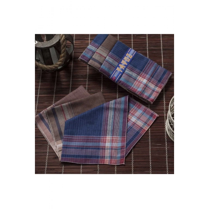 Yavuz Kutulu 39x39 cm. Bir Düzine 12 Adet Mendil YM 06