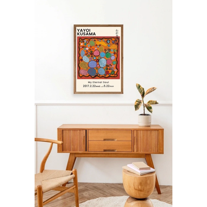 Yayoi Kusama Ahşap Çerçeveli Tablo 17 x 23