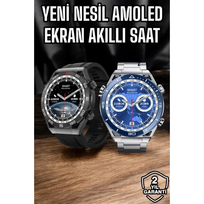 Yeni Nesil Akıllı Saat 2024 Kordonlu Bluetooth Bağlantılı