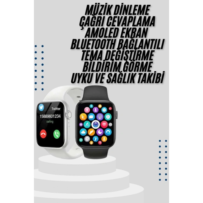 Yeni Nesil Akıllı Saat Android Ve İos Uyumlu Titreşim Modlu
