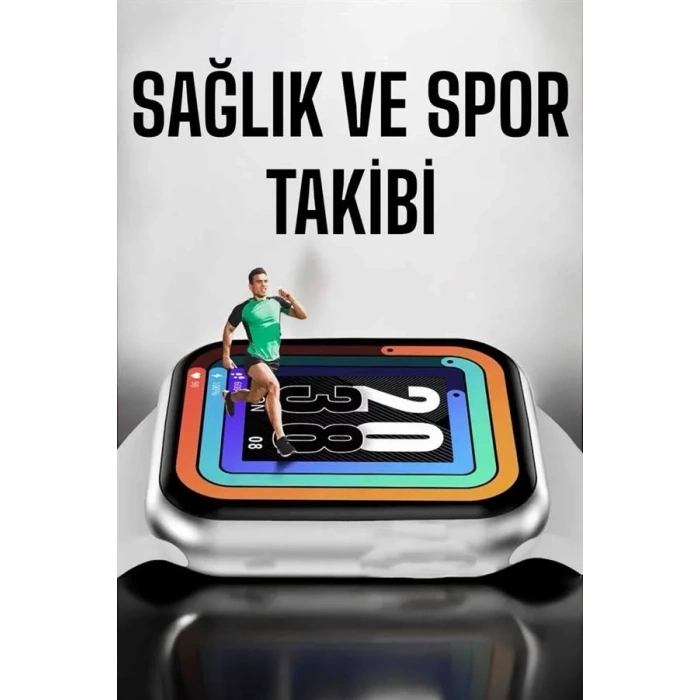 Yeni Nesil Akıllı Saat Bluetooth Bağlantılı Amoled Ekran