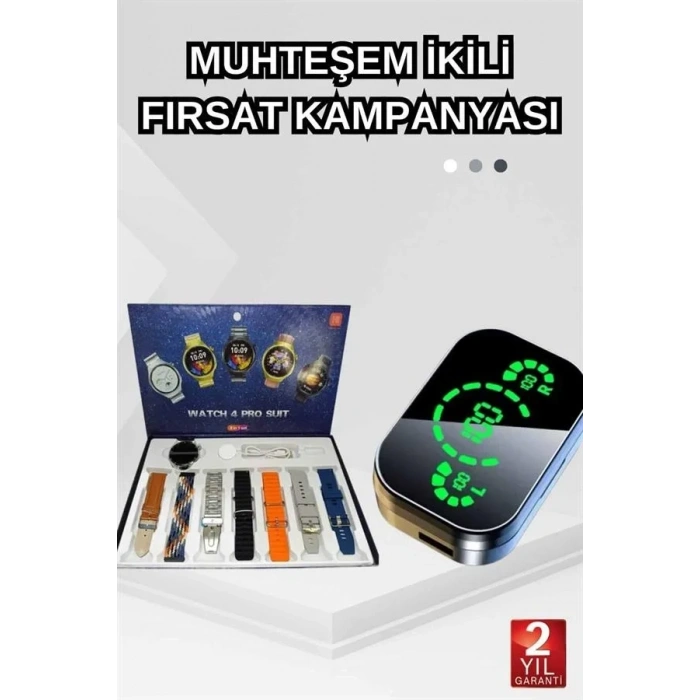Yeni Nesil Akıllı Saat Ve Bluetooth Kulaklık Seti
