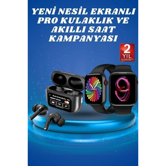 Yeni Nesil Bluetooth Kulaklık Ve Akıllı Saat Seti