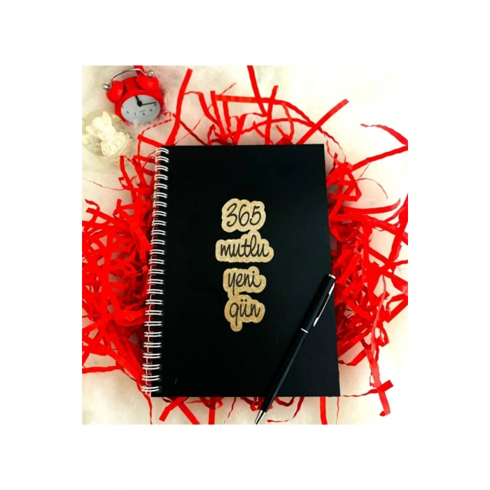 Yeni Yıl 365 Mutlu Yeni Gün Defter Kalem Seti
