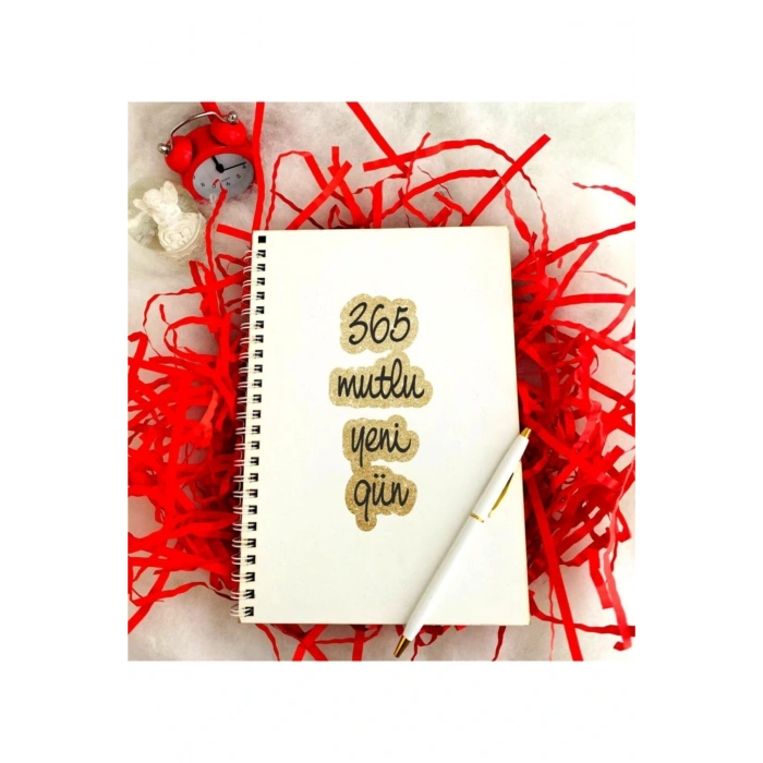 Yeni Yıl 365 Mutlu Yeni Gün Defter Kalem Seti